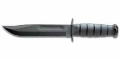 Ka-bar Knives Black 7" Fixed Straight Clam
