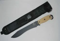 Ontario Knife Company (OKC) Ontario Knife Company Night Stalker 9 Tan Micarta Handle Black Plain Blade