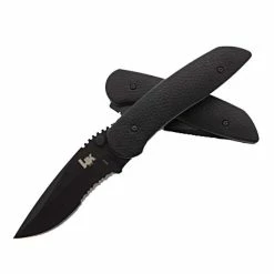 Heckler & Koch (HK) H&K Fugitive Knife Drop-Point Tactical Folder, 3.17" , Made In The USA