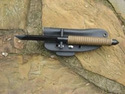 ShadowTech Knives Scorpion Plain Black Blade Coyote Cord, USA Made