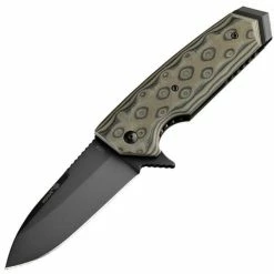 Hogue EX-02, 4 In. Tactical, Spear, G10, Green