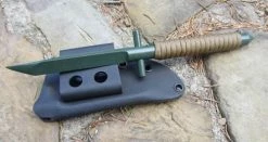 ShadowTech Knives Scorpion Plain Green Blade Coyote Cord