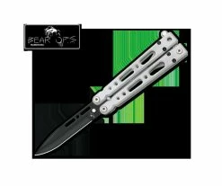 Bear OPS Bowie Clip Black Powder Coated Blade