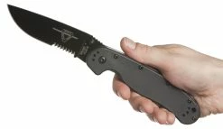 Ontario Knife Company (OKC) OKC Model 1 RAT Folder (Black Blade, Combo Edge)