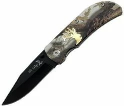 Elk Ridge ER-118CA Tactical Folding Knife 3.5 In Closed Camo