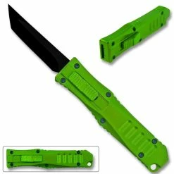 Knife Depot Legends Micro OTF Blade Knife Green Out The Front Tanto Blade