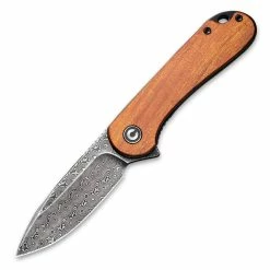 CIVIVI Elementum, 2.96" Damascus Blade, Cuibourtia Wood Handle - C907DS-2