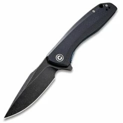 CIVIVI Baklash, 3.5" Black Blade, Black G10 Handle - C801H