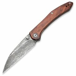 CIVIVI Hadros, 3.35" Damascus Blade, Cuibourtia Wood Handle - C20004-DS1