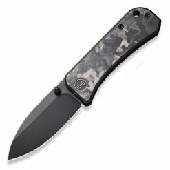 WE Knife Banter, 2.9" S35VN Black Blade, Marble Cabon Fiber Handles - 2004H