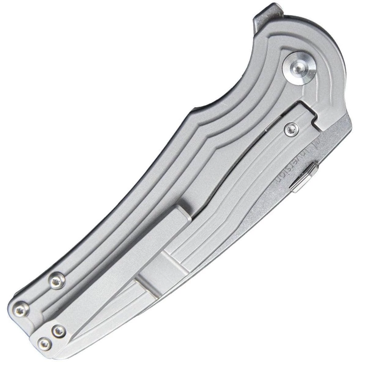 Kizer Knives Kizer Inversion, 3.28" S35VN Blade, Gray Titanium Handle - Ki4532 - Image 2