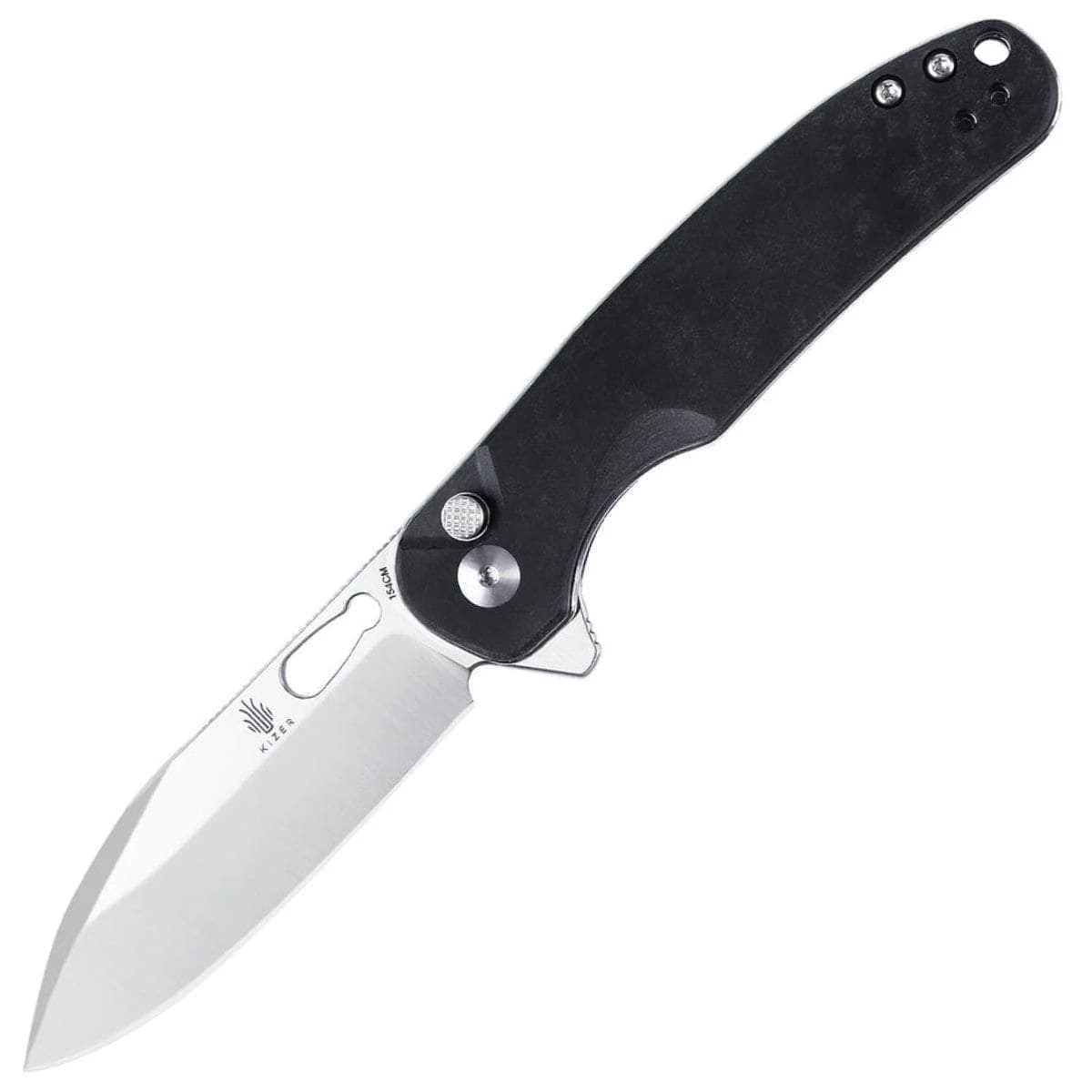 Kizer Knives Kizer Vanguard HIC-CUP, 3.15" 154CM Blade, Black Richlite Handle - V3606C2