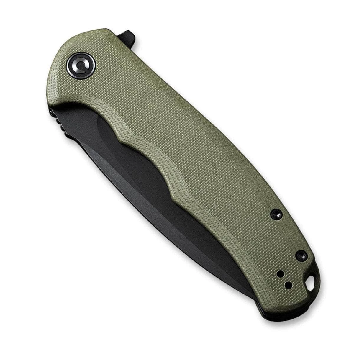 CIVIVI Praxis, 3.75" Black Stonewashed Blade, OD Green G10 Handle - C803F - Image 2