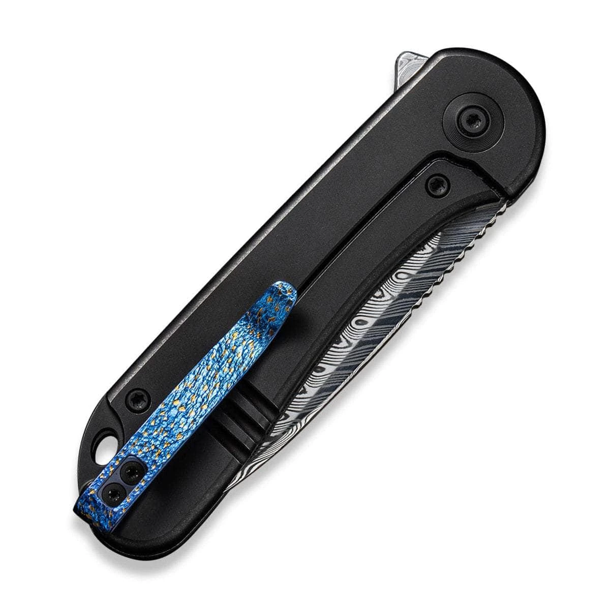 WE Knife Elementum, 2.96" Hakkapella Damasteel Blade, Titanium Handle - WE18062X-DS1 - Image 2