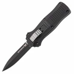 Benchmade Mini Infidel OTF, 3.1" Black D2 Blade, Aluminum Handle - 3350BK