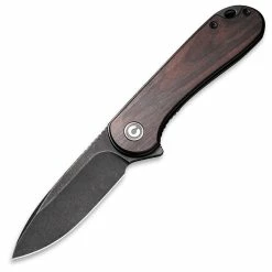 CIVIVI Elementum, 2.96" D2 Black Blade, Black Ebony Wood Handle - C907W