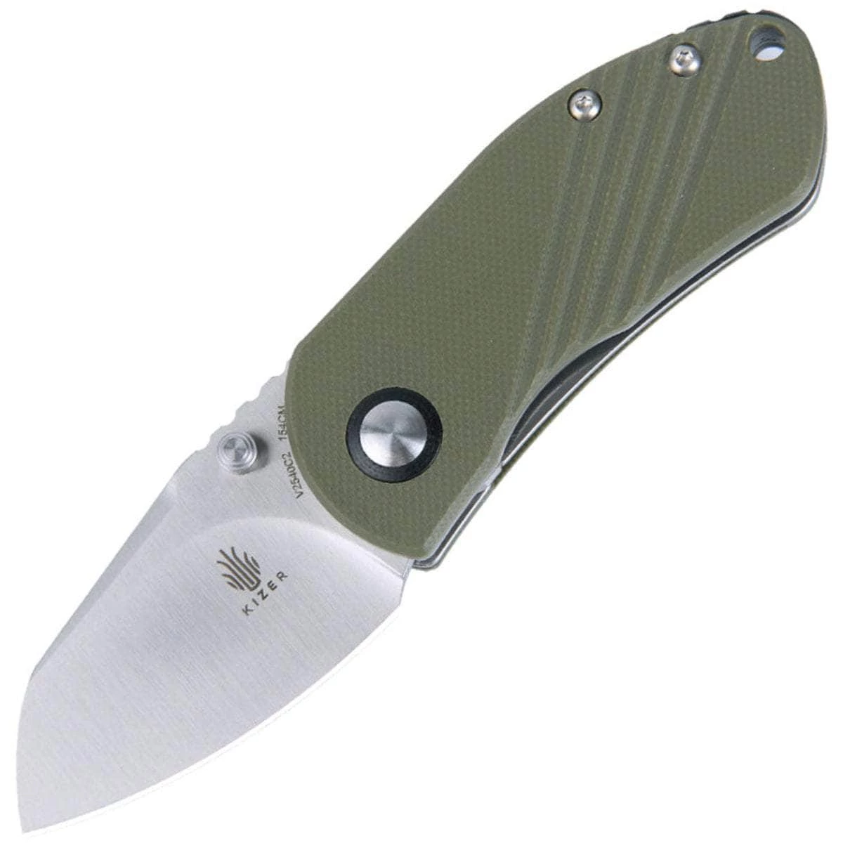 Kizer Knives Kizer Contrail, 2" N690 Blade, Green G10 Handle - V2540C2