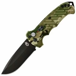 Gerber 06 Auto, 3.8" Drop Point S30V Blade, Camo Aluminum Handle - 30-001600