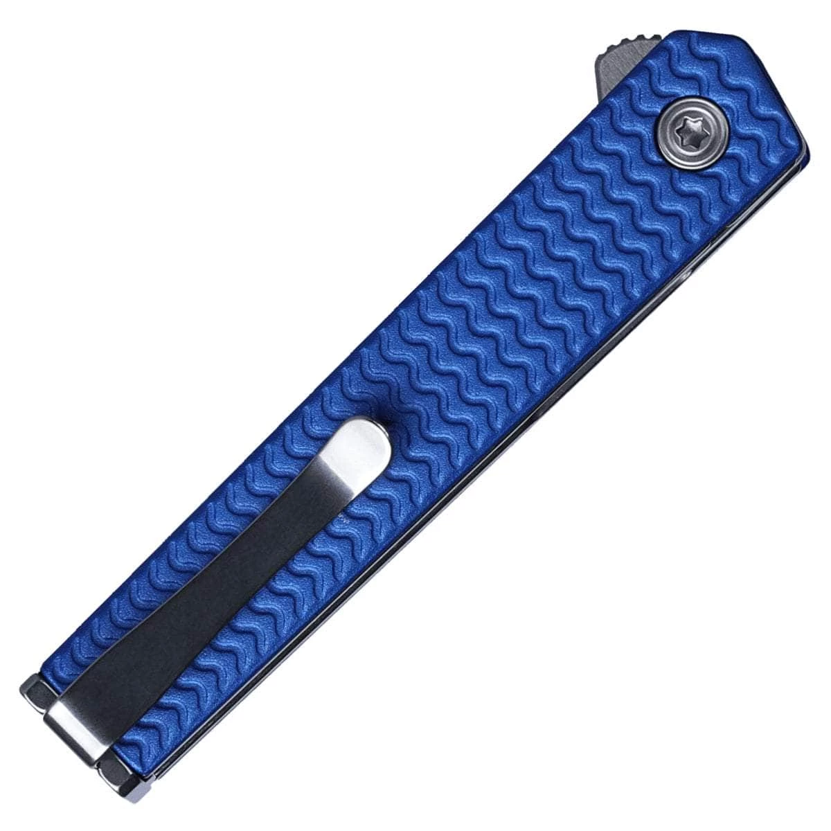 Columbia River (CRKT) CRKT CEO Microflipper, 2.21" Wharncliffe Blade, Blue Aluminum Handle - 7083 - Image 2