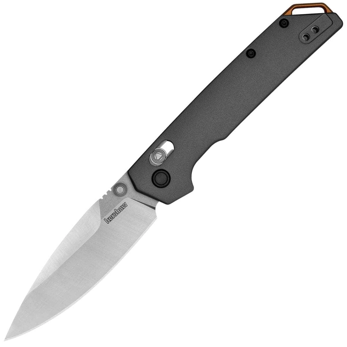 Kershaw Knives Kershaw Iridium, 3.4" D2 DuraLock Blade, Gray Aluminum Handle - 2038