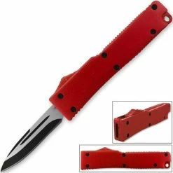 Knife Depot Electrifying California Legal OTF Dual Action Knife Red