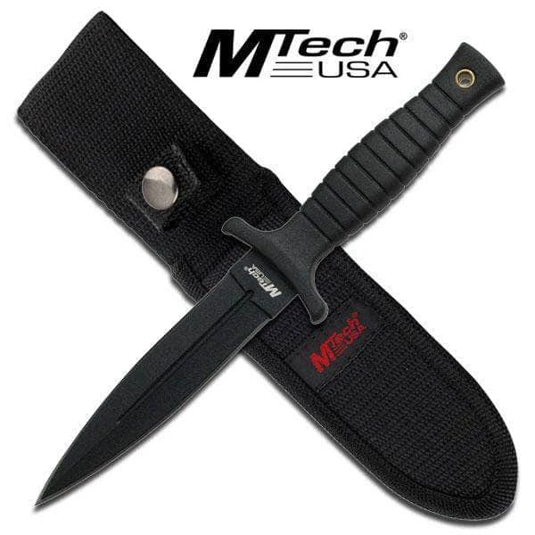 MTech 3851 USA Full Tang Survival Spear Knife Dual Edge Tactical Blade
