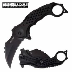 Tac-Force TAC FORCE Speedster Tactical Mammoth Karambit Knife Stealth Black Finish