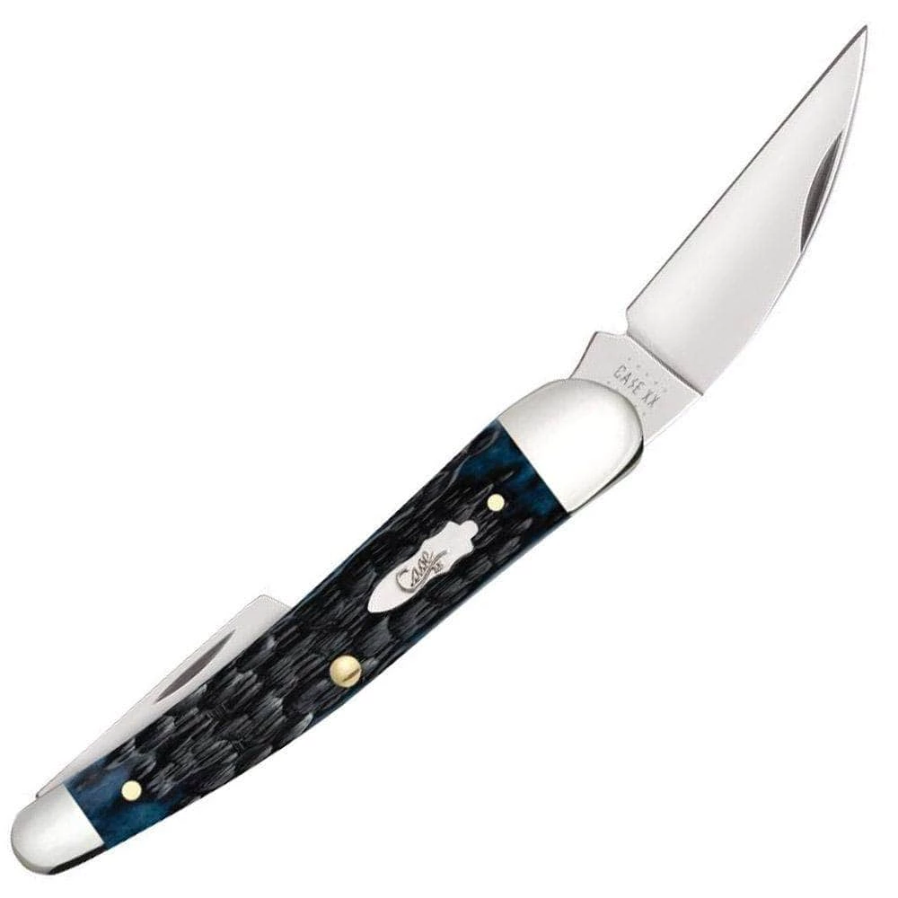 Case Cutlery Case Seahorse Whittler, Blue Denim Bone Peach Seed Jig Handle - 10882 - Image 2