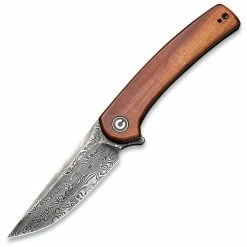 CIVIVI Mini Asticus, 3.25" Damascus Blade, Cuibourtia Wood Handle - C19026B-DS2