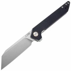 CJRB Cutlery CJRB Rampart, 3.5" D2 Plain Satin Blade, Black G10 Handle - J1907-BKF