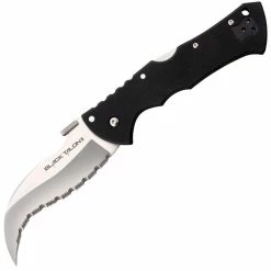 Cold Steel Knives Cold Steel Black Talon II, 4" Serrated S35VN Blade, Black G10 Handle - 22BS