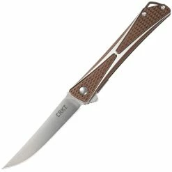 Columbia River (CRKT) CRKT Crossbones Bronze, 3.54" AUS 8 Blade, 6061 Aluminum Handle - 7530B
