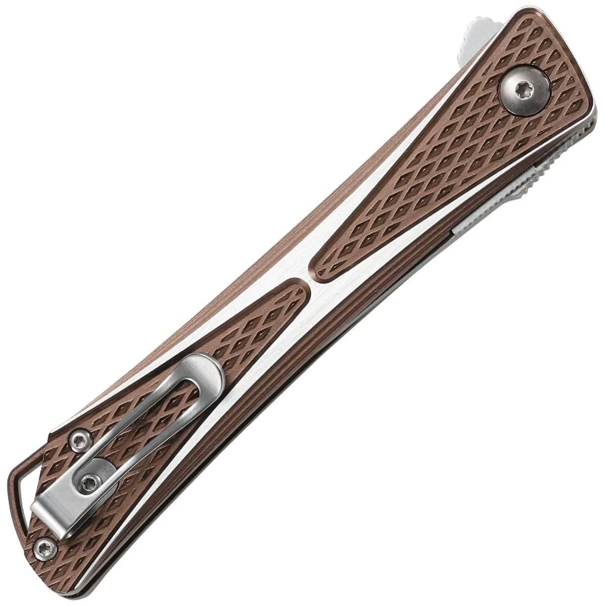 Columbia River (CRKT) CRKT Crossbones Bronze, 3.54" AUS 8 Blade, 6061 Aluminum Handle - 7530B - Image 2