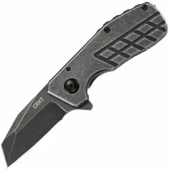 Columbia River (CRKT) CRKT Razelcliffe Compact, 2.09" Stonewashed Blade, Steel Handle - 4021