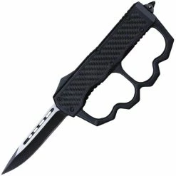 Delta Force D/A OTF Knuckle Knife, 3.5" Drop Point Blade, Aluminum Handle - DFKNUCD