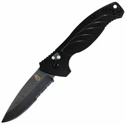 Gerber Emerson Alliance Auto, 3.44" ComboEdge Blade, Aluminum Handle - 22-07158
