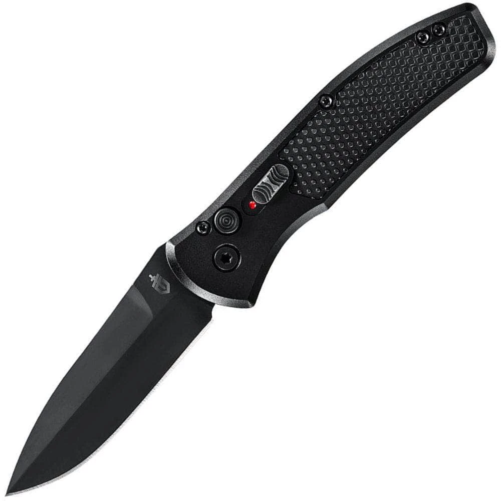 Gerber Empower Auto, 3.25" Black S30V Blade, Black Armored Grip Handle - 30-001321