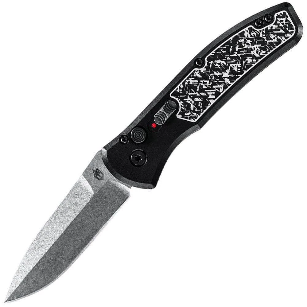 Gerber Empower, 3.25" Stonewash S30V Blade, Black Aluminum W/ Armored Grip Handle - 30-001323