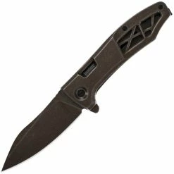 Kershaw Knives Kershaw Boilermaker, 3.3" Assisted Blade, SS Handle, PVD Coating - 3475