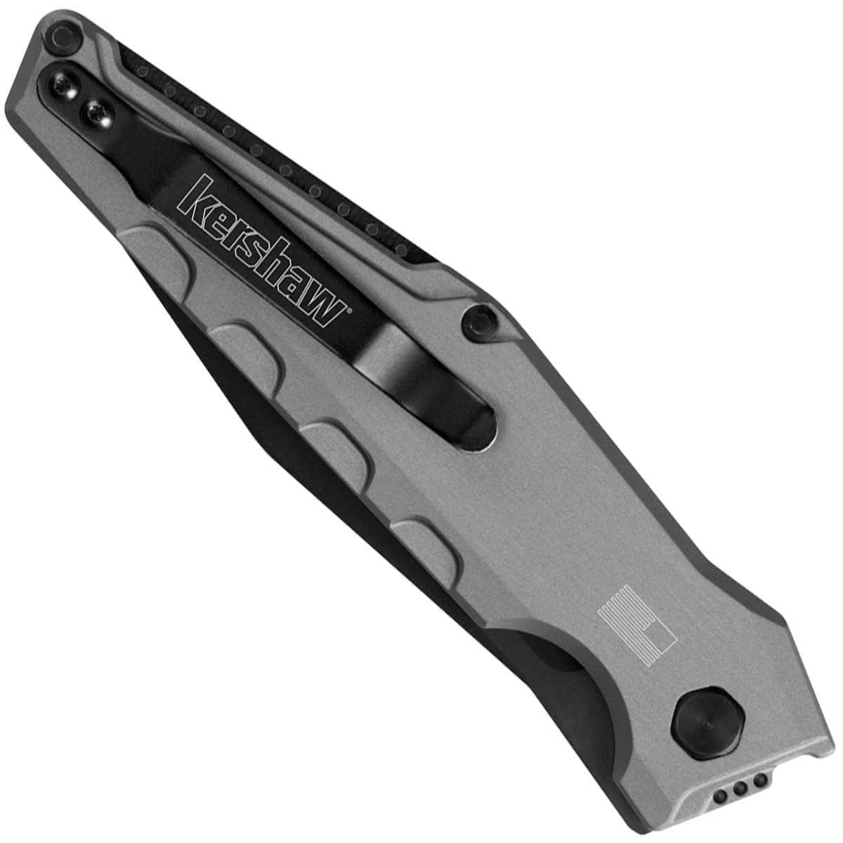 Kershaw Knives Kershaw Launch 7 Auto, 3.5" Black Blade, Gray Aluminum Handle - 7900GRYBLK - Image 2