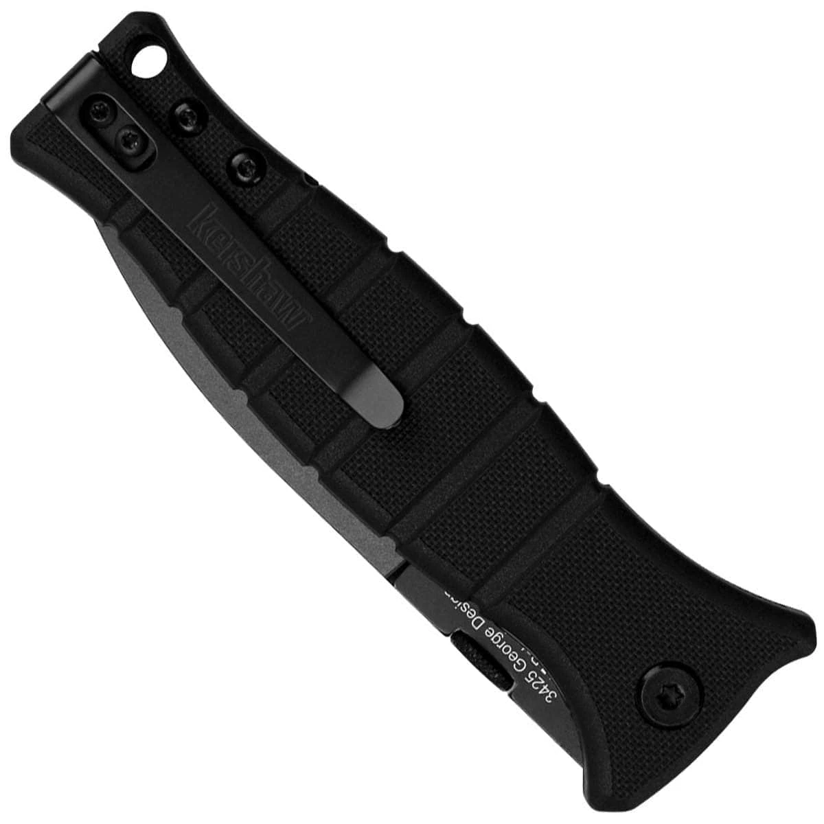 Kershaw Knives Kershaw XCOM, 3.6" Black Blade, Black GFN Handle - 3425 - Image 2