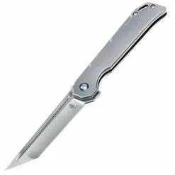 Kizer Knives Kizer Begleiter, 3.54" S35VN Tanto Blade, Gray Titanium Handle - Ki4458T1