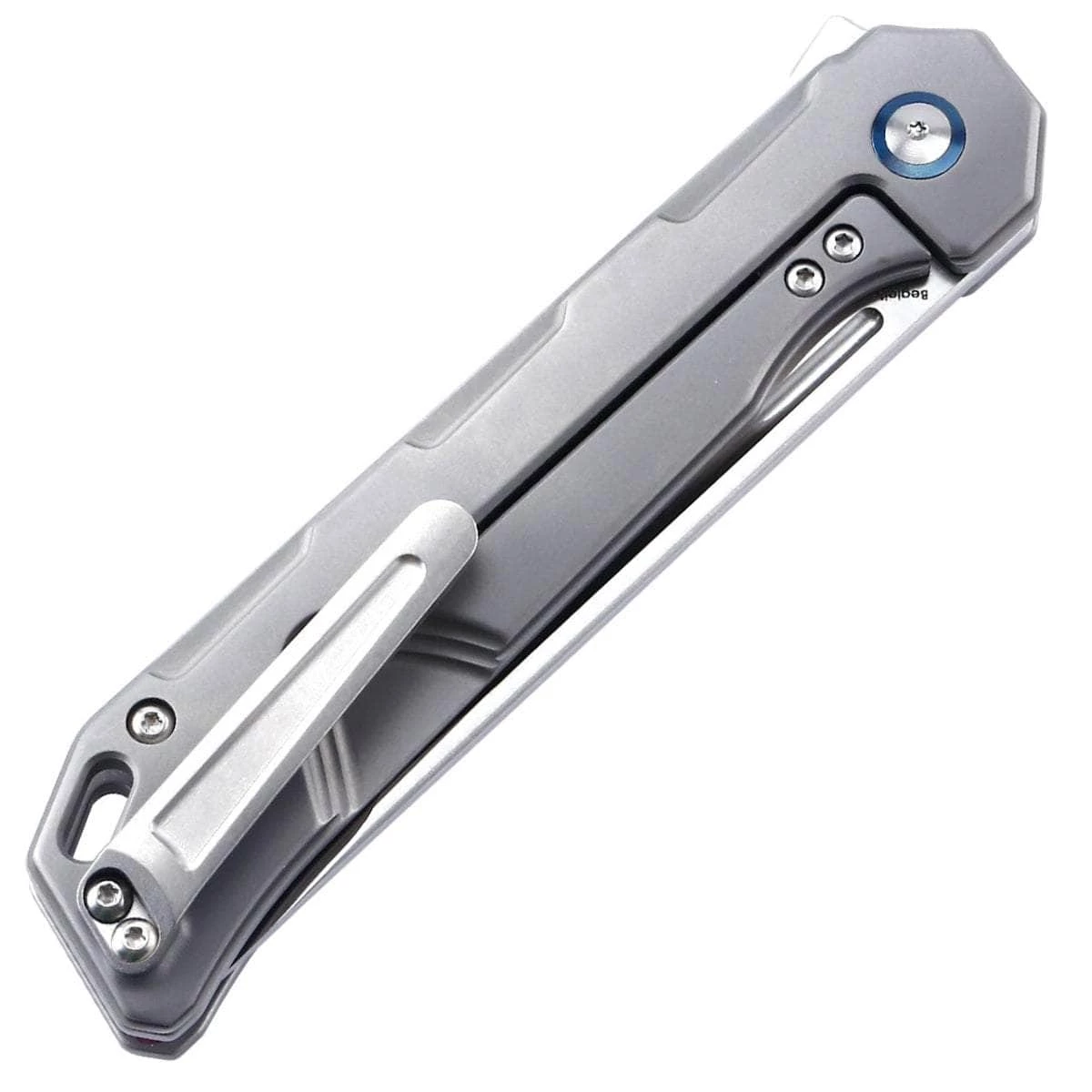 Kizer Knives Kizer Begleiter, 3.54" S35VN Tanto Blade, Gray Titanium Handle - Ki4458T1 - Image 2