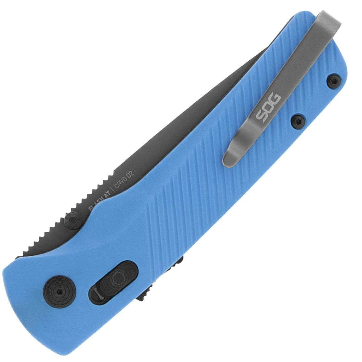 SOG Knives SOG Flash AT, 3.4" D2 Blade, Civic Cyan GRN Handle - 11-18-03-57 - Image 2