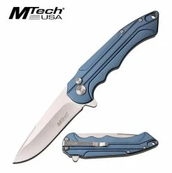MTech USA Folder 3.1 In Blade Blue Aluminum Hndl MT-1022BL