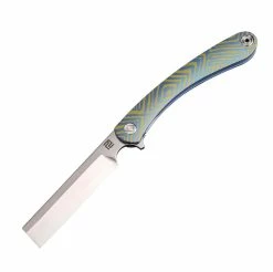 Artisan Cutlery Artisan Othodox Folder 2.95 In Fancy Blue Titanium S35VN 1817GS-BU03