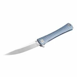 Artisan Cutlery Artisan Waistline Folder 4.06in M390 Blade Blue Titanium Hnd 1805G-BUM