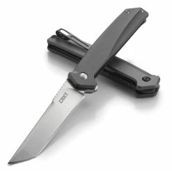 Columbia River (CRKT) CRKT Onion Helical Folder 3.52 In Blade Aluminum Hndl K500GXP