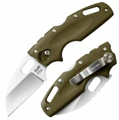 Cold Steel Knives Cold Steel Tuff Lite Folder 2.5in Plain Green Polymer Handle