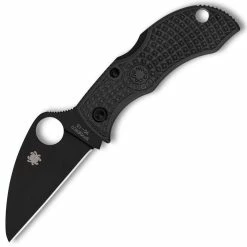 Spyderco Manbug, 1.91" Wharncliffe Black Blade, Black FRN Handle - MBKWPBK